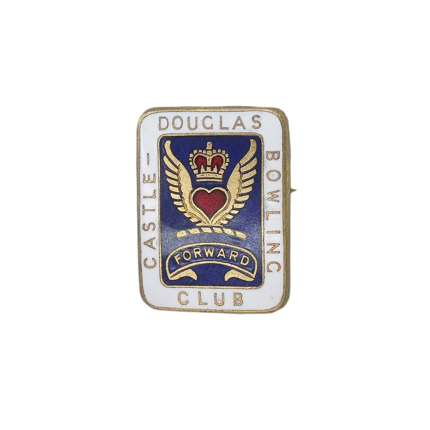 CASTLE DOUGLAS BOWLING CLUB ピンバッジ バッチ 英国ローンボウルズクラブ