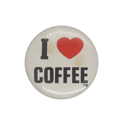 I LOVE COFFEE 缶バッジ バッチ コーヒー
