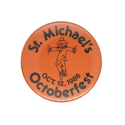St. Michael's Octoberfest 1986 缶バッジ バッチ