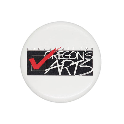 CHECK OFF FOR OREGON'S ARTS 缶バッジ バッチ