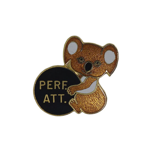 コアラ ボウリング ピンズ PERFECT ATTENDANCE 留め具付き