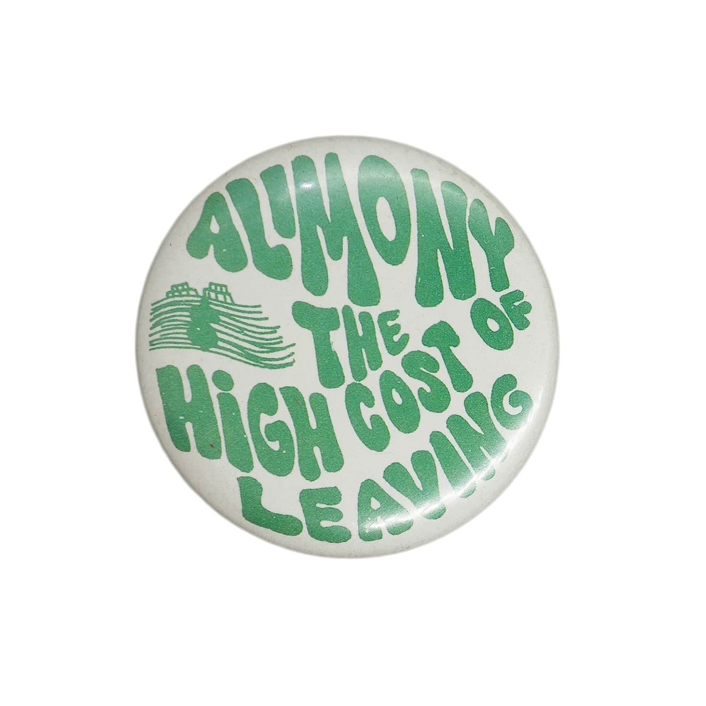 ALIMONY IS THE HIGH COST OF LEAVING 缶バッジ バッチ