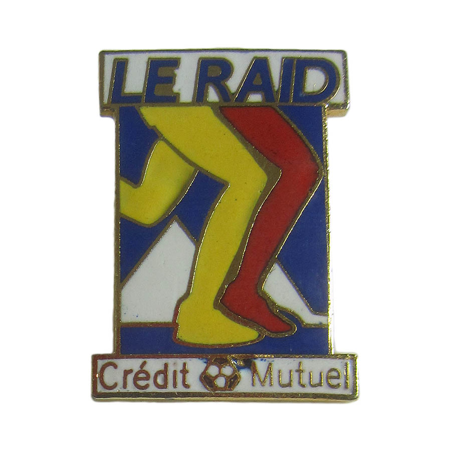 ピンズ 銀行 CREDI MUTUEL 脚 留め具付き ピンバッジ
