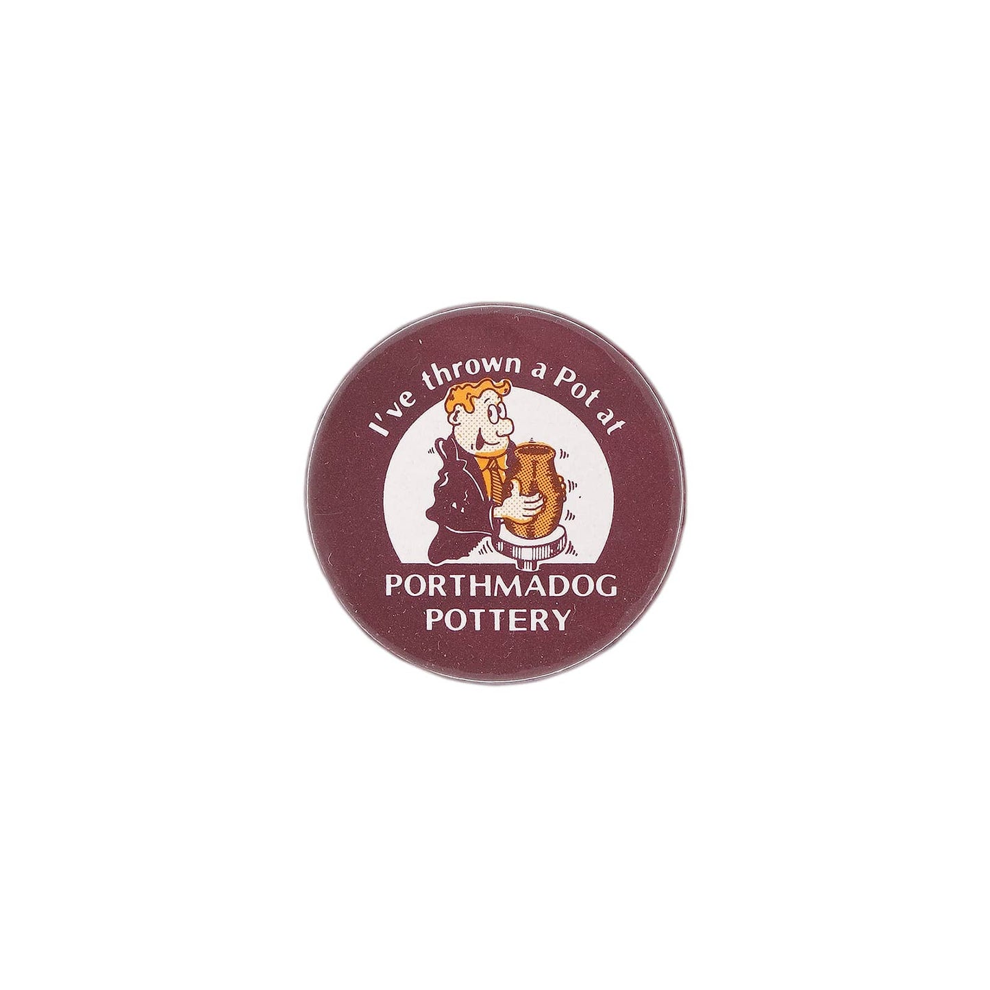 I've thrown a Pot at Porthmadog Pottery 缶バッジ 陶芸体験