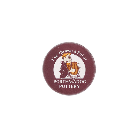 I've thrown a Pot at Porthmadog Pottery 缶バッジ 陶芸体験