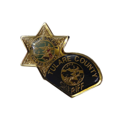 TULARE COUNTY SHERIFF ピンズ 保安官代理 留め具付き