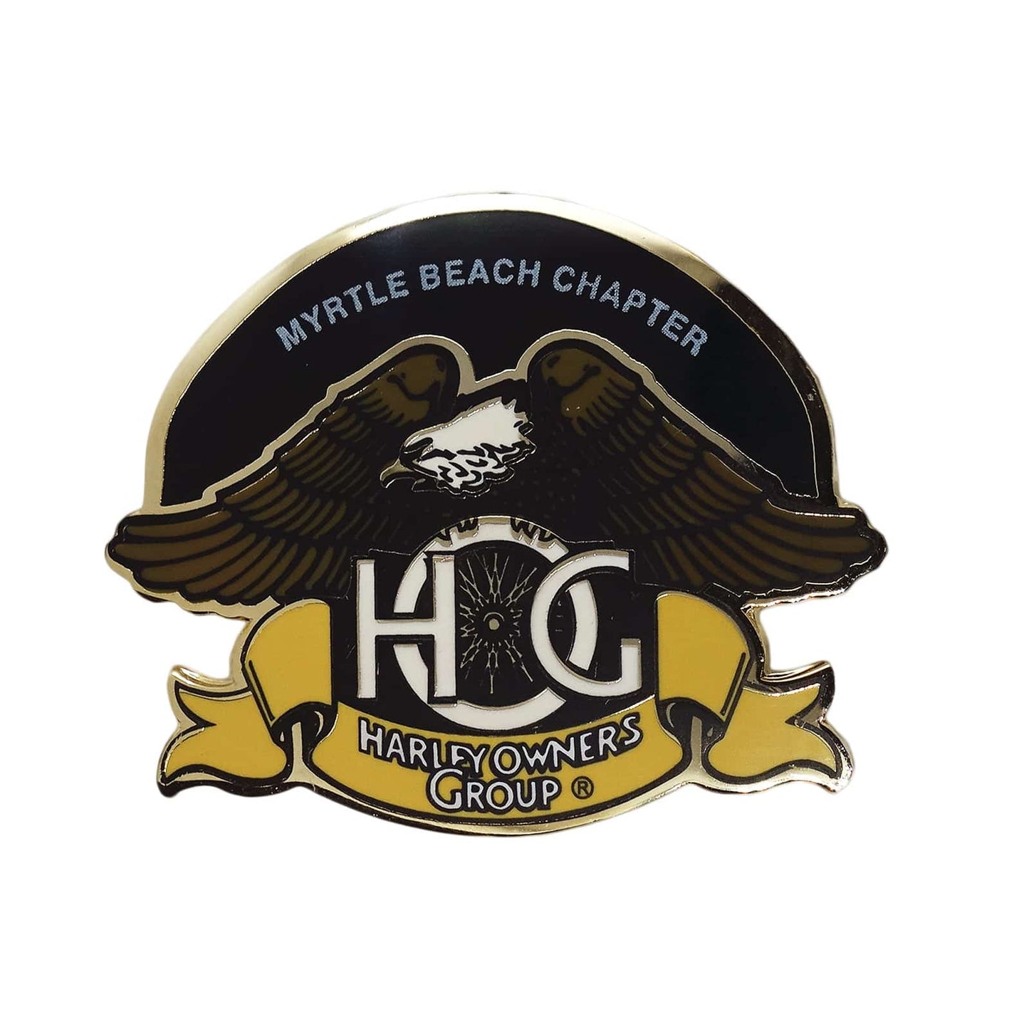 HARLEY OWNERS GROUP バイカー ピンズ ハーレーダビッドソン 留め具付き
