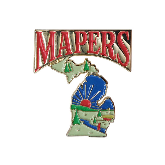 MAPERS ピンズ ミシガン州 地図型