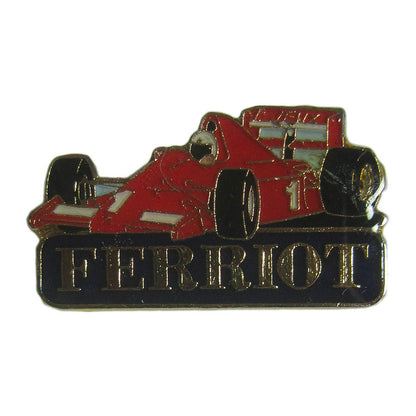 ピンズ 自動車 レーシングカー FERRIOT 留め具付き レトロ