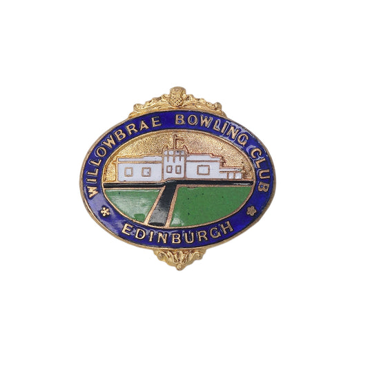 WILLOWBRAE BOWLING CLUB ピンバッジ バッチ 英国 ローンボウルズクラブ