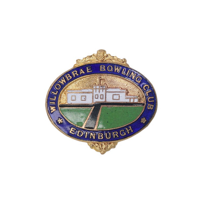 WILLOWBRAE BOWLING CLUB ピンバッジ バッチ 英国 ローンボウルズクラブ