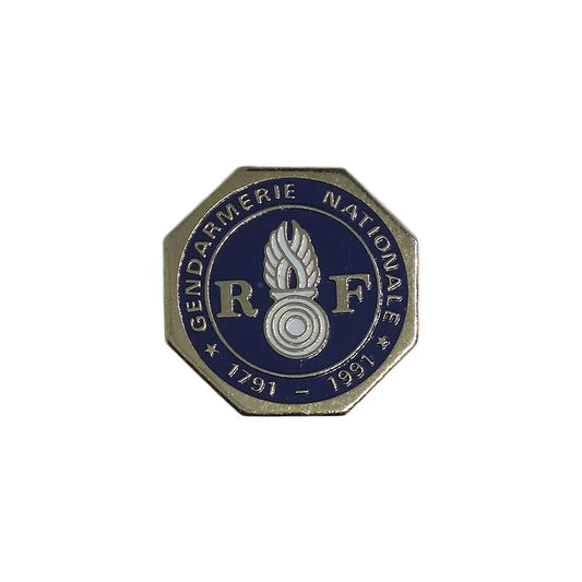 フランス国家憲兵隊 ピンズ Gendarmerie Nationale RF 留め具付き