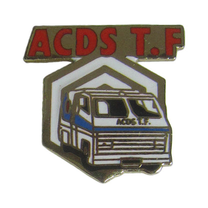 ピンズ 現金輸送車 ACDS T.F 留め具付き ピンバッジ