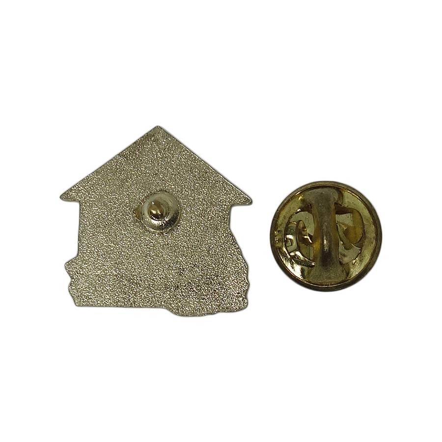 家 ピンズ 金色 留め具付き
