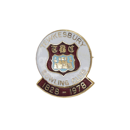 TEWKESBURY BOWLING CLUB ピンバッジ バッチ 英国 ローンボウルズクラブ