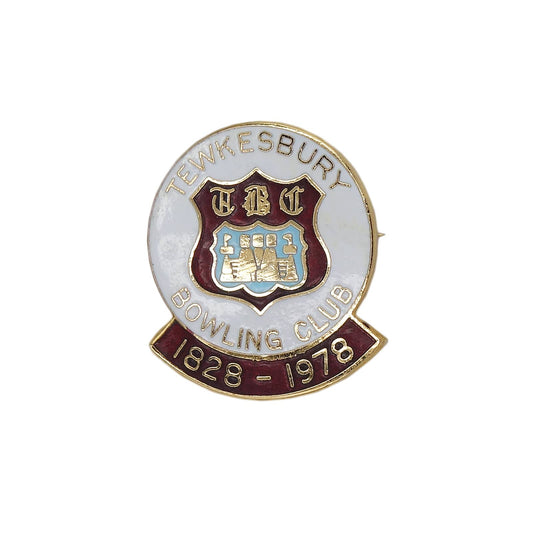 TEWKESBURY BOWLING CLUB ピンバッジ バッチ 英国 ローンボウルズクラブ