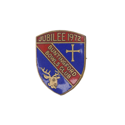 BUNTINGFORD BOWLS CLUB ピンバッジ バッチ 英国 ローンボウルズクラブ