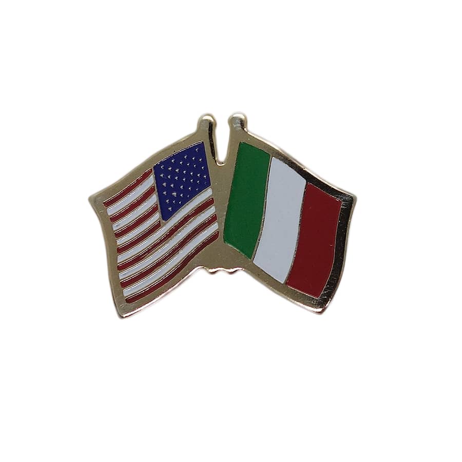 星条旗×イタリア国旗 ピンズ 留め具付き