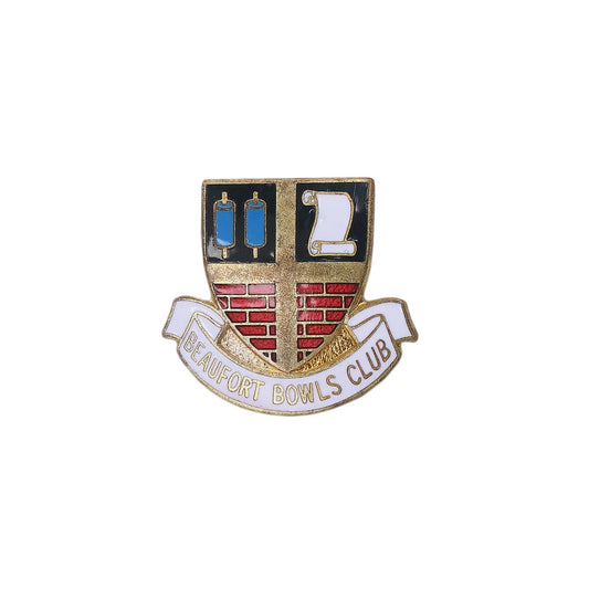 BEAUFORT BOWLS CLUB ピンバッジ バッチ 英国 ローンボウルズクラブ