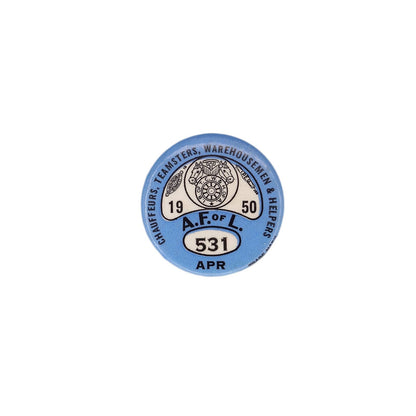 TEAMSTERS UNION 1950年 ビンテージ 缶バッジ バッチ