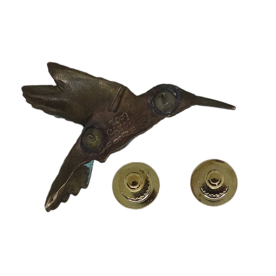 Cavin Richie ハチドリ ピンズ 鳥 ブロンズ 留め具付き