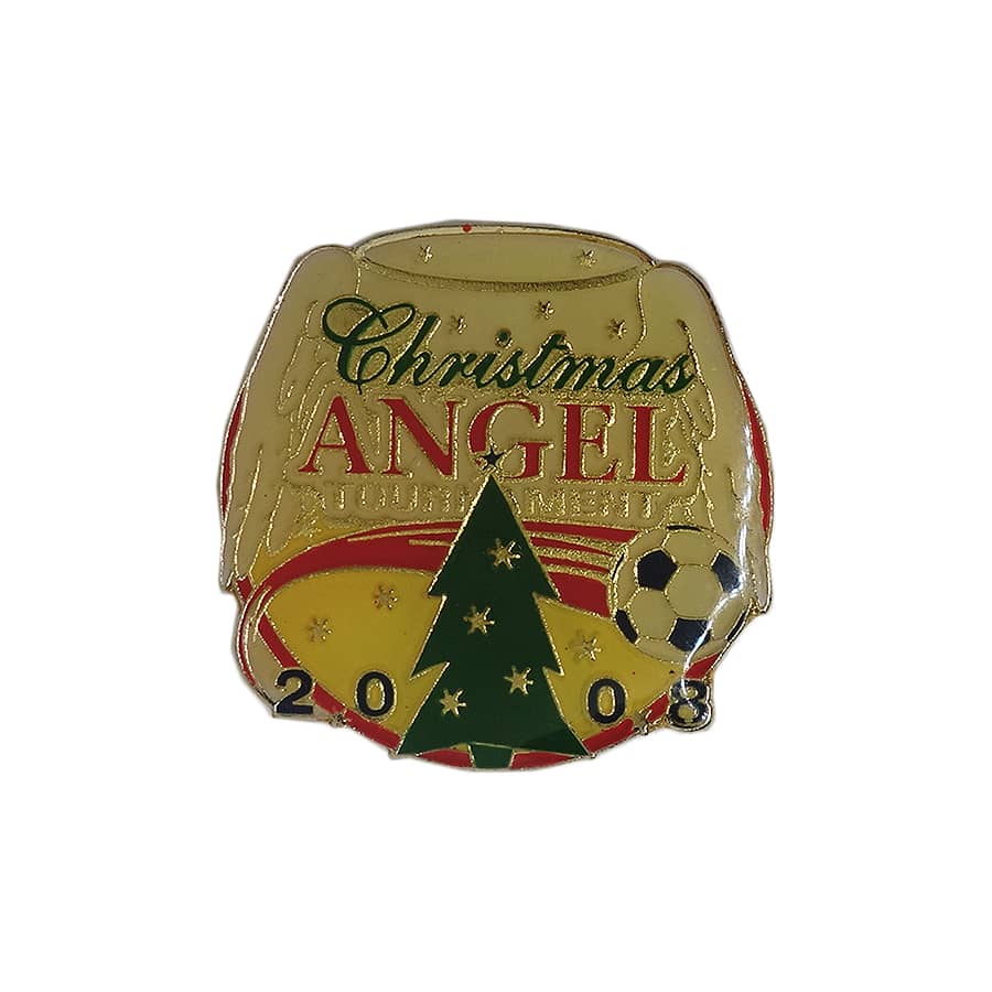 Christmas ANGEL TOURNAMENT サッカー ピンズ 留め具付き
