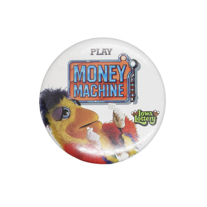 Iowa Lottery 缶バッジ バッチ PLAY MONEY MACHINE