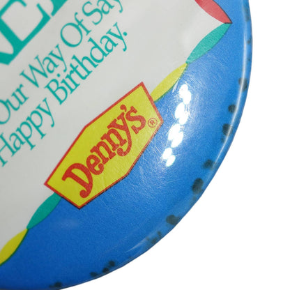 Denny's デニーズ 缶バッジ バッチ FREE!