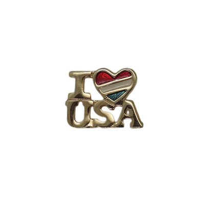 I Love USA ピンズ AVON エイボン 留め具付き