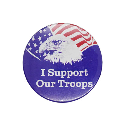 I Support Our Troops 缶バッジ バッチ