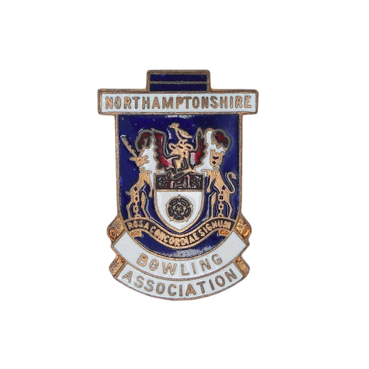 NORTHAMPTONSHIRE BOWLING ASSOCIATION ピンバッジ ローンボウルズ