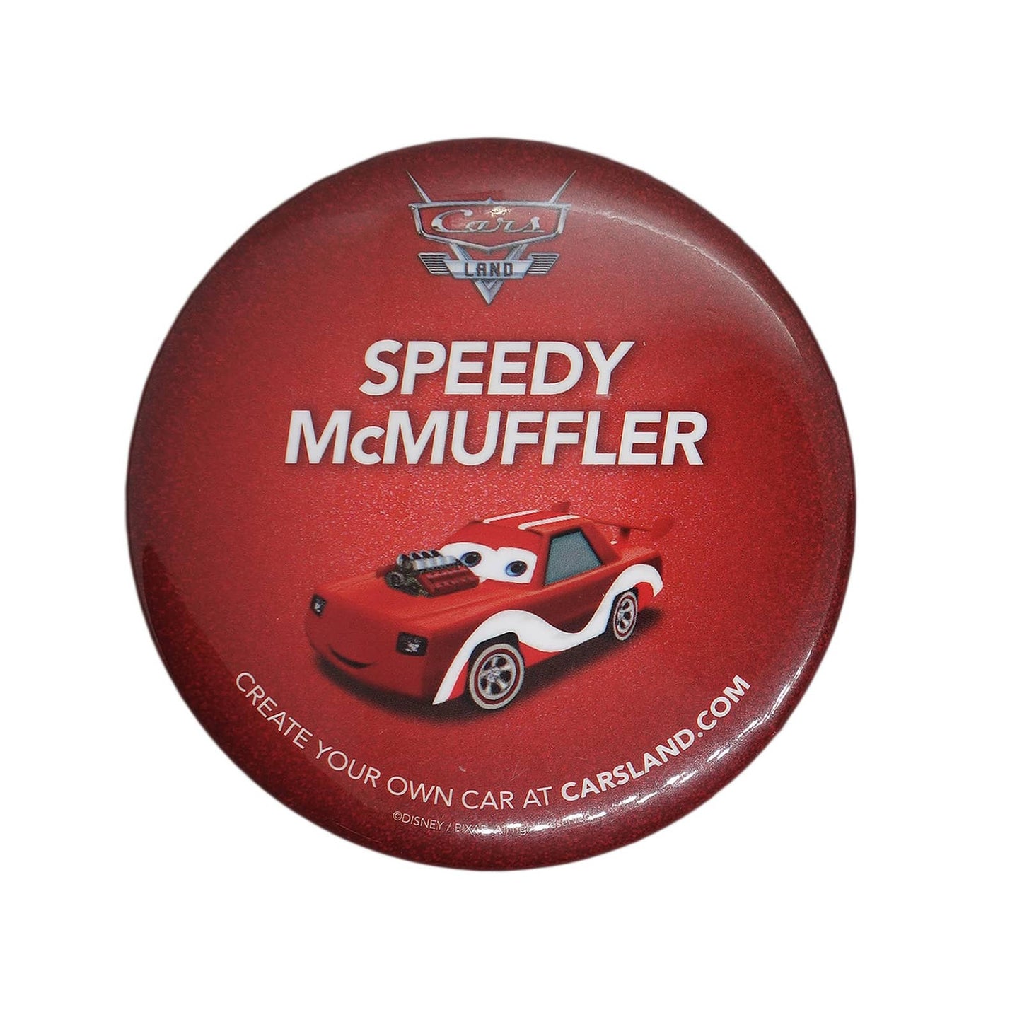 Disney ディズニー カーズランド 缶バッジ Speedy McMuffler