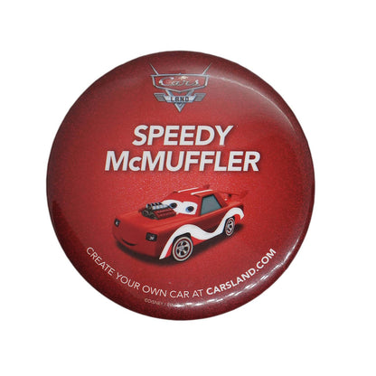 Disney ディズニー カーズランド 缶バッジ Speedy McMuffler