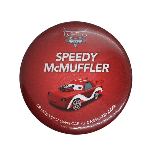 Disney ディズニー カーズランド 缶バッジ Speedy McMuffler
