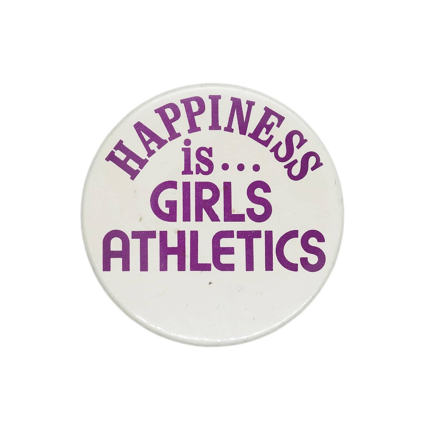 HAPPINESS is... GIRLS ATHLETICS 缶バッジ バッチ
