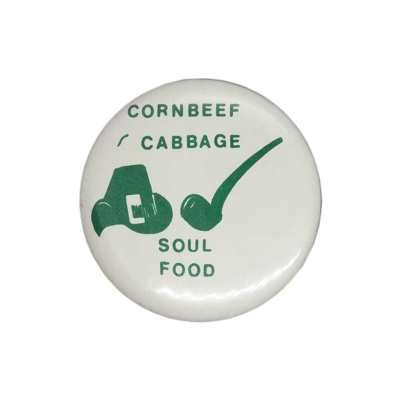 CORNBEEF CABBAGE SOUL FOOD 缶バッジ バッチ