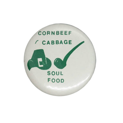 CORNBEEF CABBAGE SOUL FOOD 缶バッジ バッチ