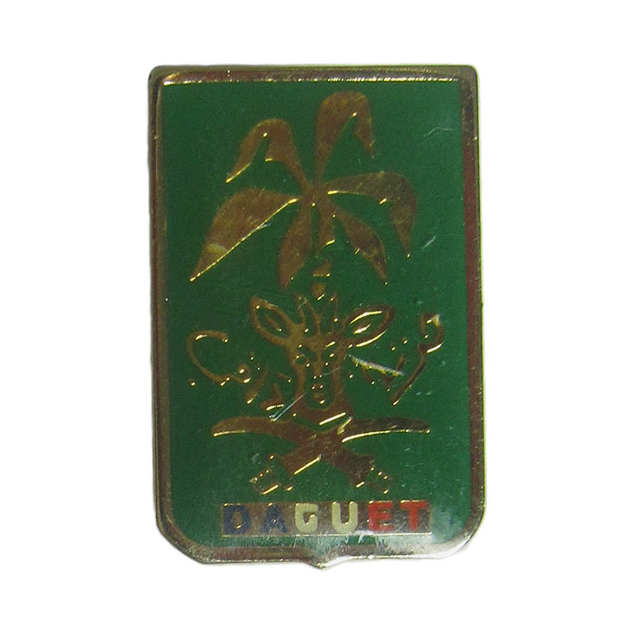 ピンズ フランス軍 DIVISION DAGUET ダゲ師団 鹿 留め具付き ピンバッジ