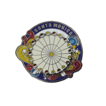 SANTA MONICA 観覧車 ピンズ サンタモニカ 留め具付き