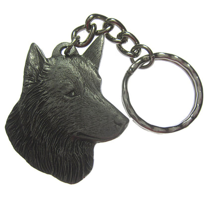 キーホルダー 犬 ベルジアン・シープドッグ Rawcliffe ピューター ヴィンテージ