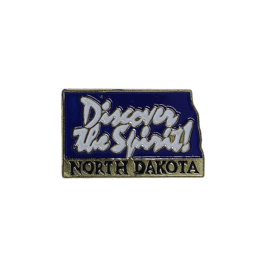 NORTH DAKOTA ピンズ ノースダコタ州 地図型