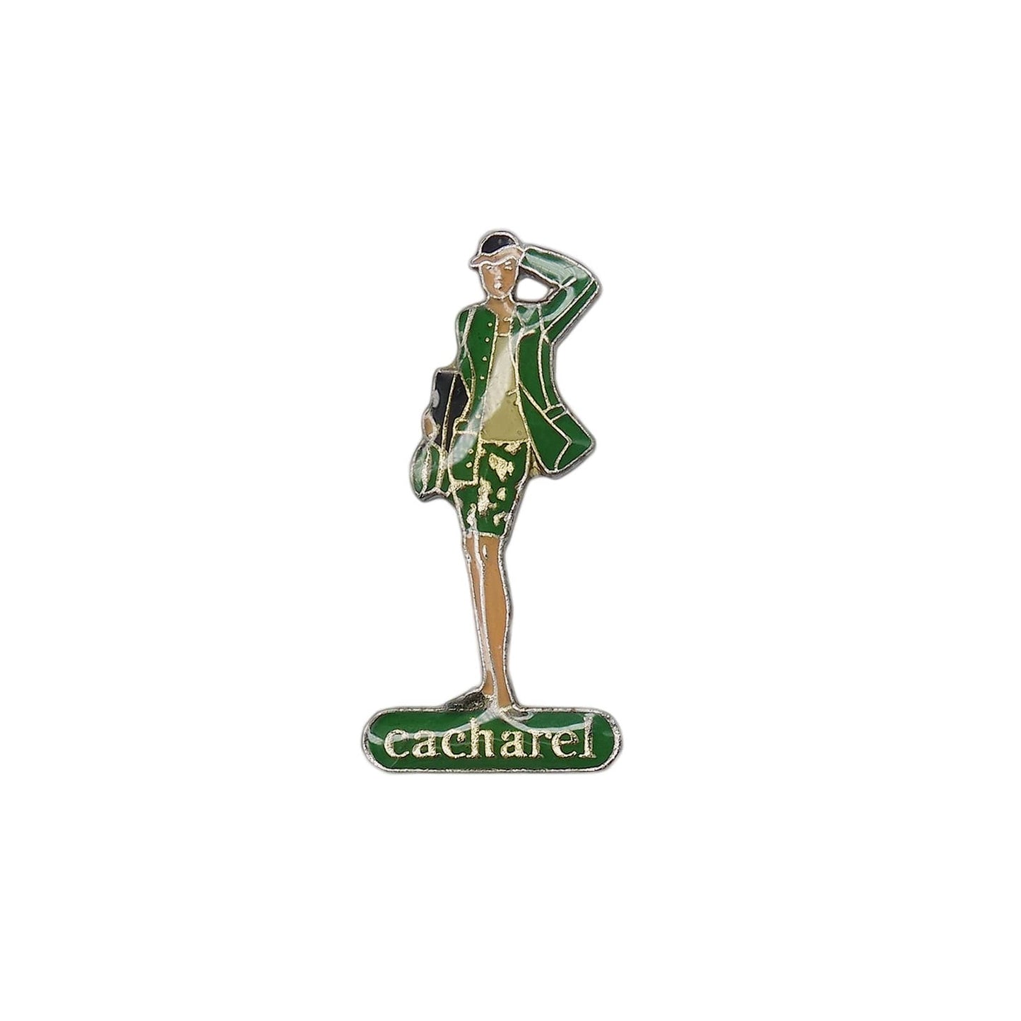 Cacharel キャシャレル お洒落な女性 ピンズ ファッションブランド