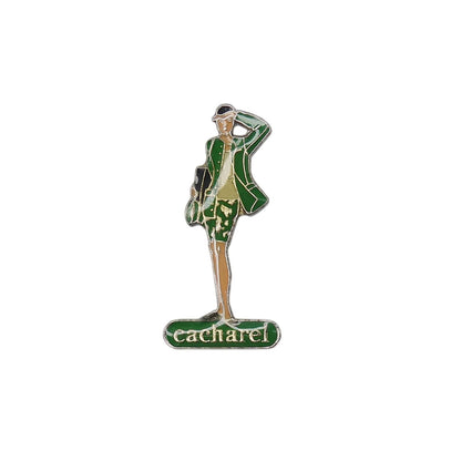 Cacharel キャシャレル お洒落な女性 ピンズ ファッションブランド