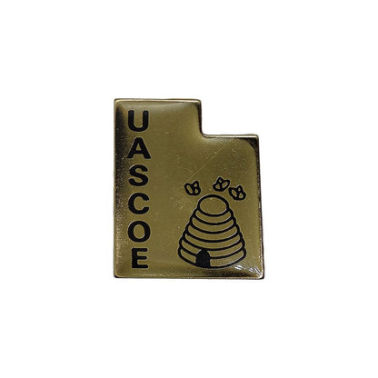 UASCOE ピンズ ユタ州 地図型 ミツバチの巣