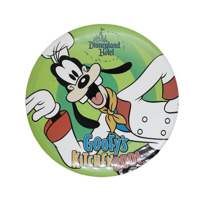 Disney ディズニーランドホテル Goofy's Kitchen 2001 グーフィー 缶バッジ