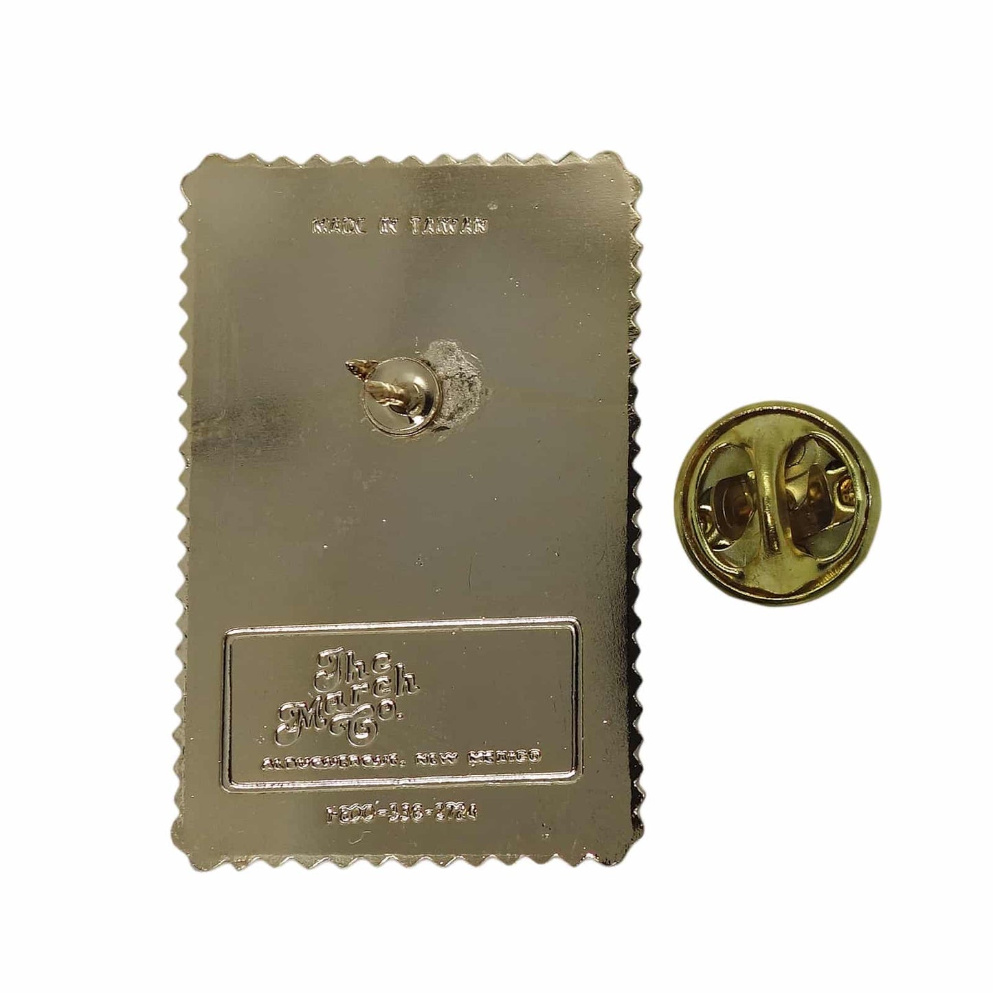 硫黄島 US 3c 切手型 ピンズ IWO JIMA 留め具付き