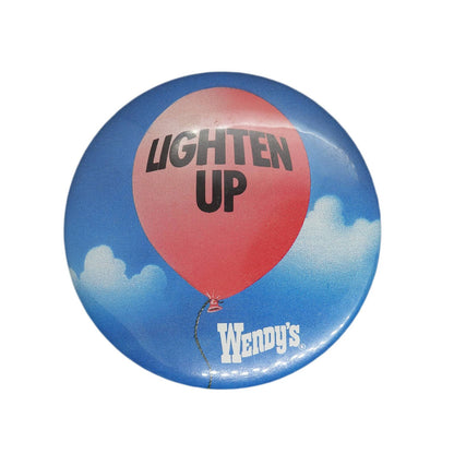 Wendy's ウェンディーズ 缶バッジ バッチ LIGHTEN UP