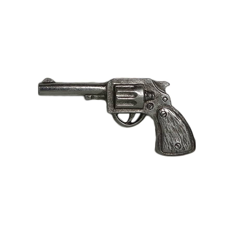 JJ 回転式拳銃 ピンズ リボルバー ピストル JONETTE JEWELRY 留め具付き