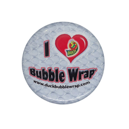 Duck Brand 缶バッジ バッチ I Love Bubble Wrap
