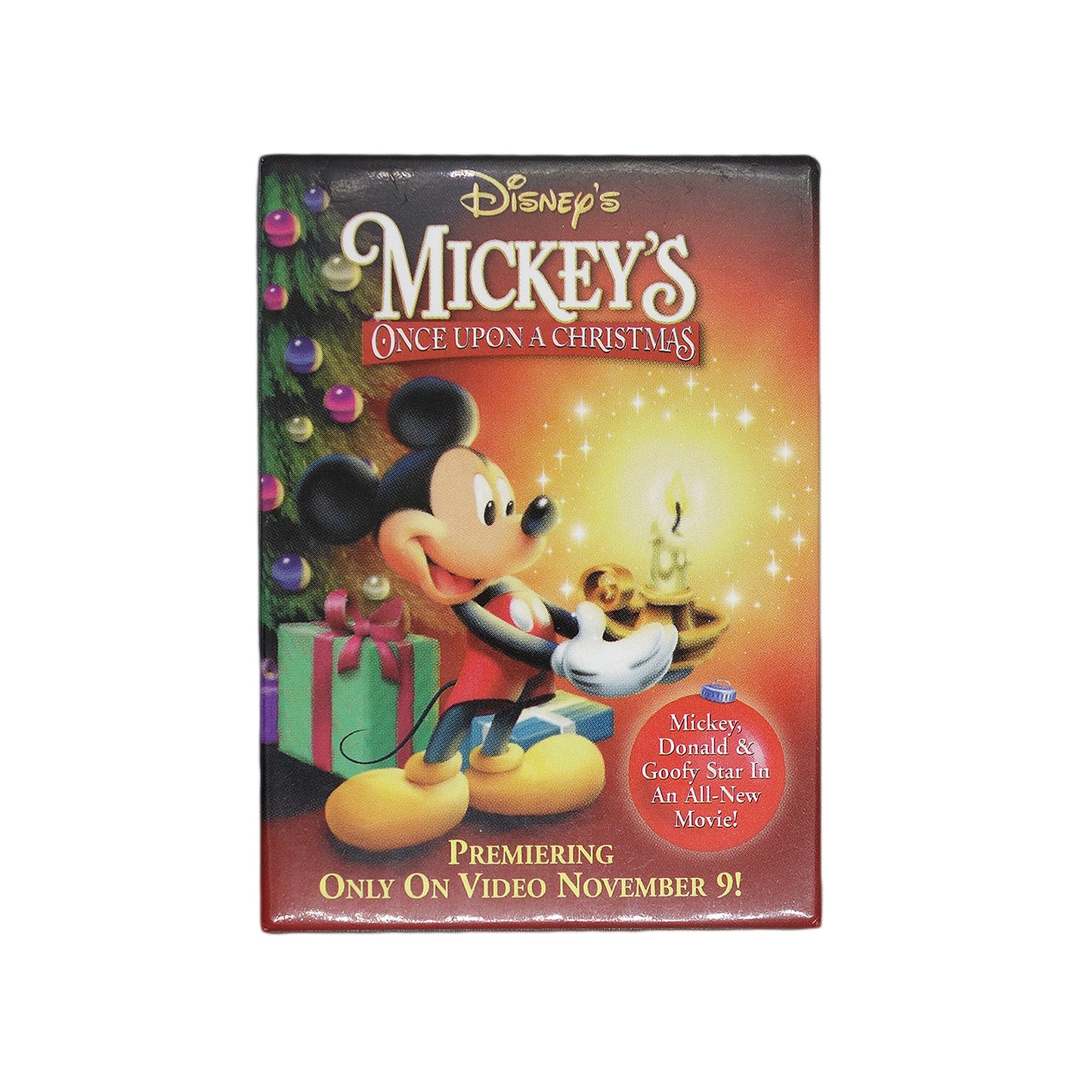 Disney ディズニー アニメ ミッキーのクリスマスの贈りもの 缶バッジ プロモーション